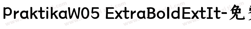 PraktikaW05 ExtraBoldExtIt字体转换